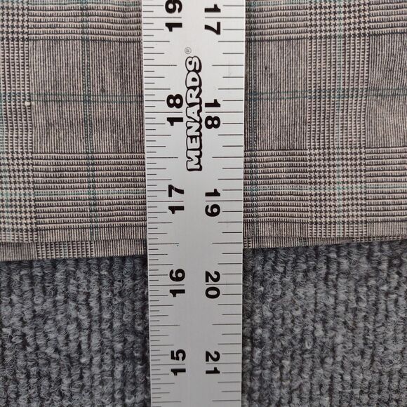 Wet Seal Skirt Womens Size 5 Gray Check Pattern Side Slit Cotton Blend - Picture 6 of 12